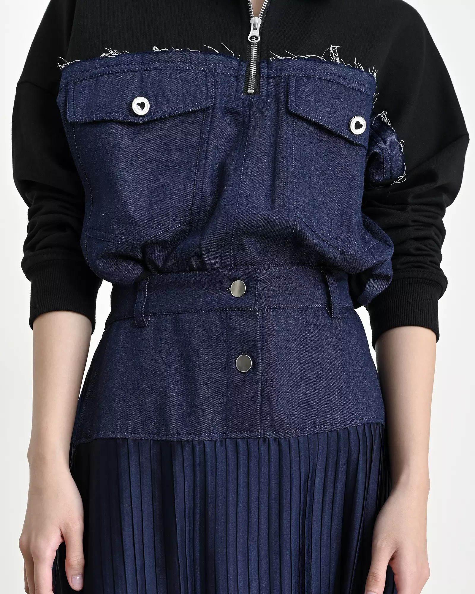 Geulis.id VANESSA SKIRT - Darkblue