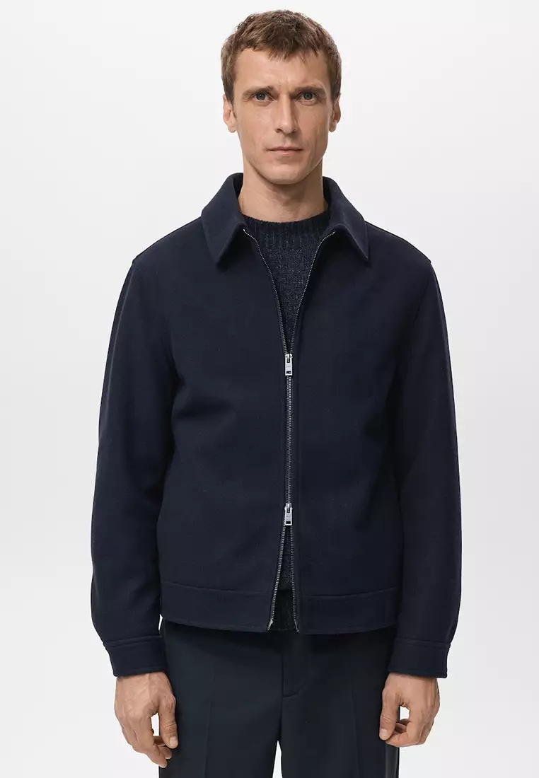Wool Zip-Up Jacket