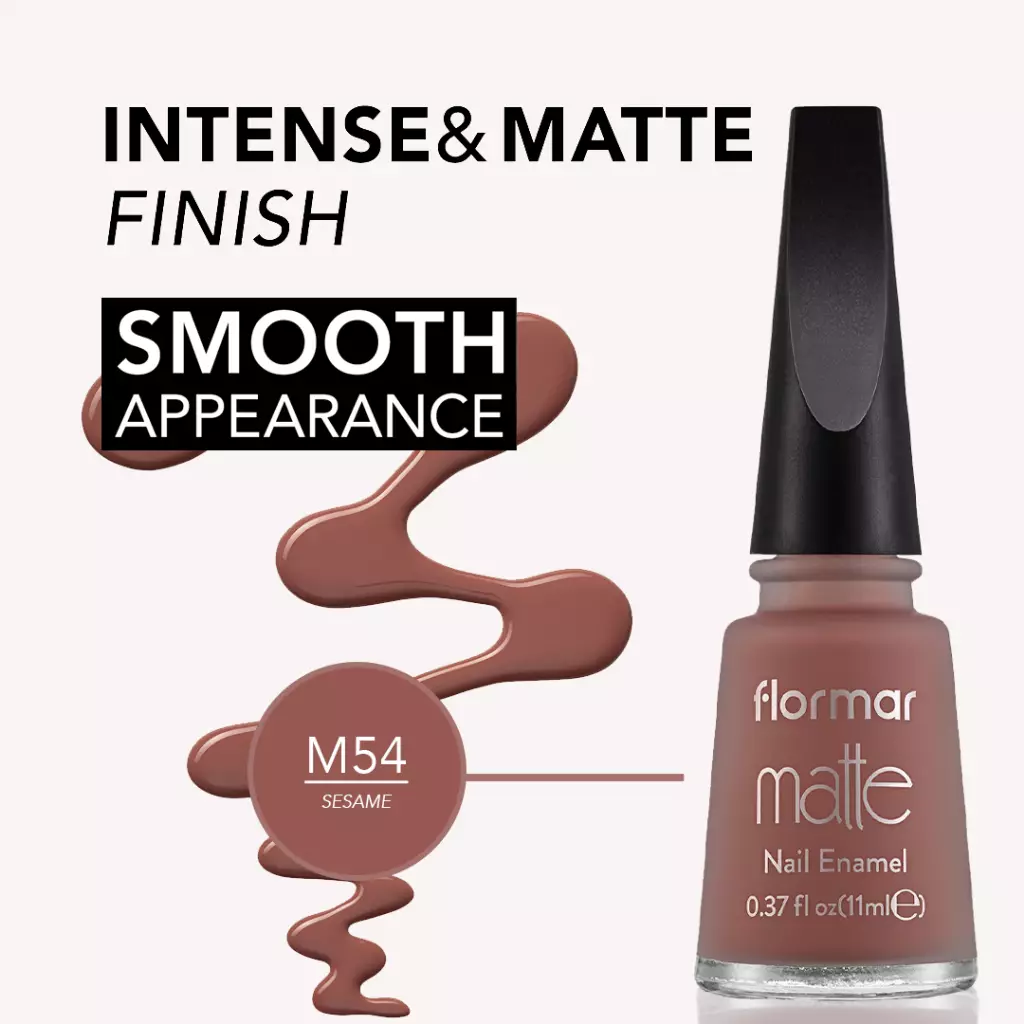 Flormar Matte Nail Enamel - M54 Sesame | Kutek Halal Certified
