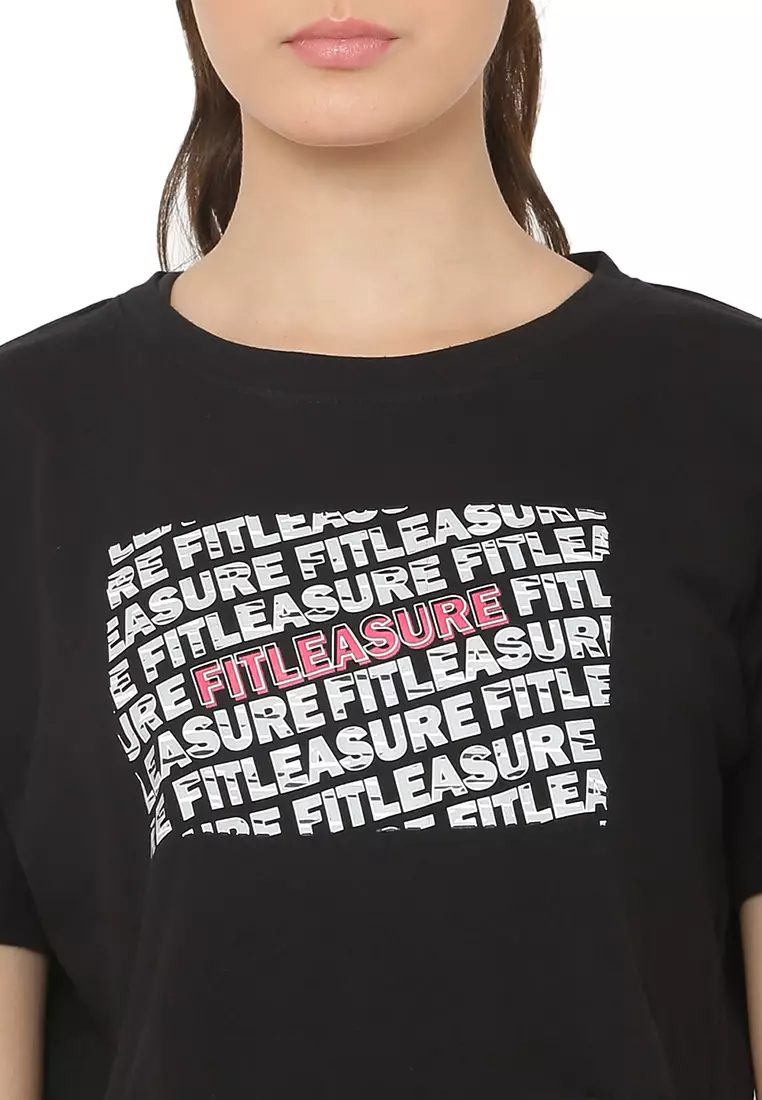 Pelatihan Wanita  Hitam Crop Top