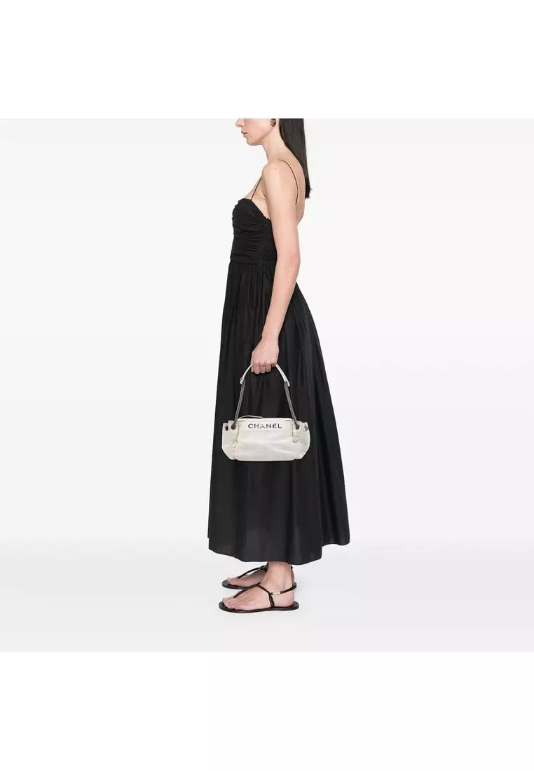 Pre-Loved Chanel Chocolate Bar Lambskin Lax Accordion Shoulder Bag