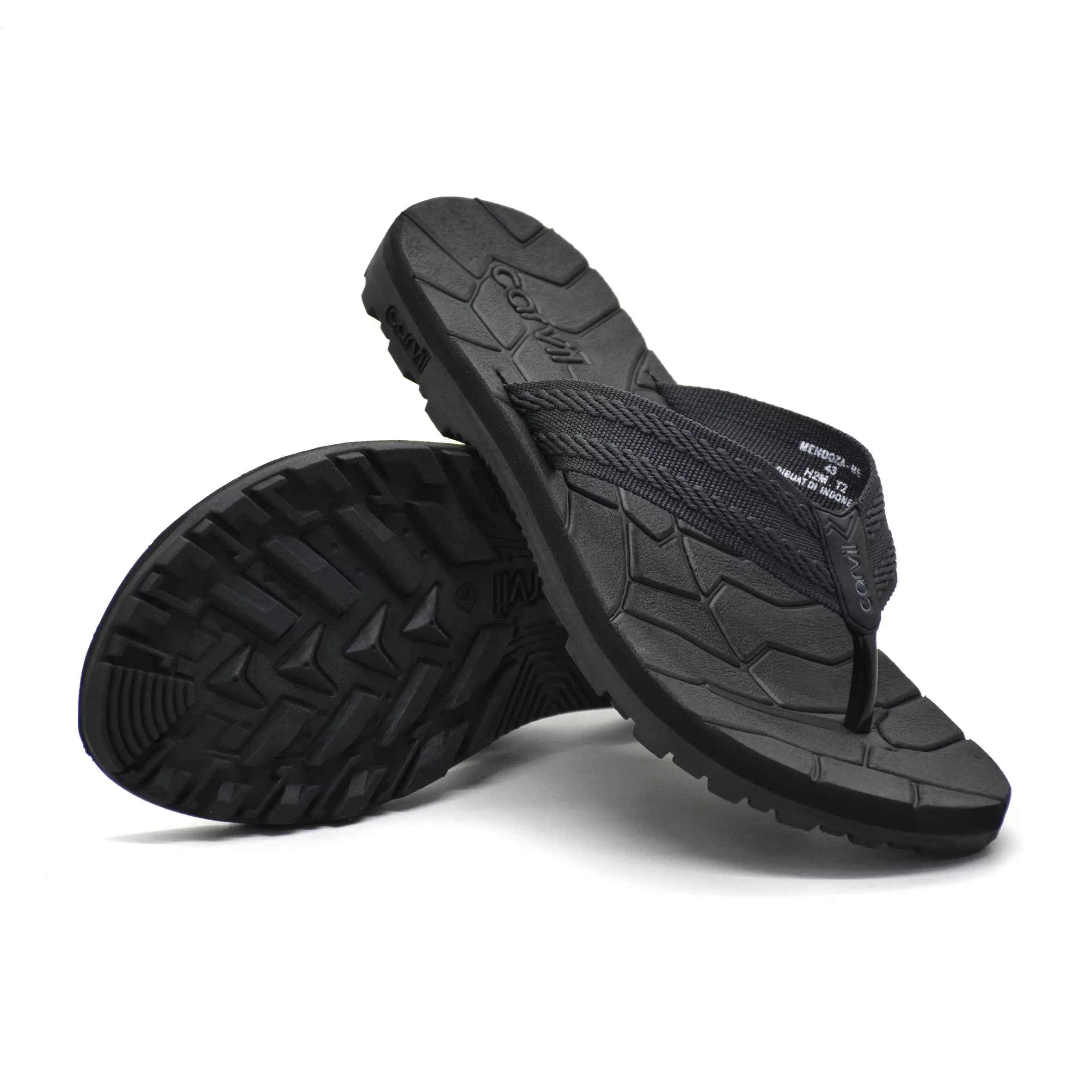 Carvil Sandal Pria Mendoza-Me Dark Grey