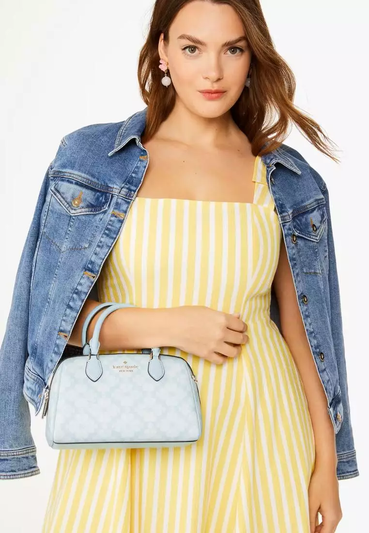 Kate Spade Signature Spade Flower Duffle Crossbody Blue Glow Multi