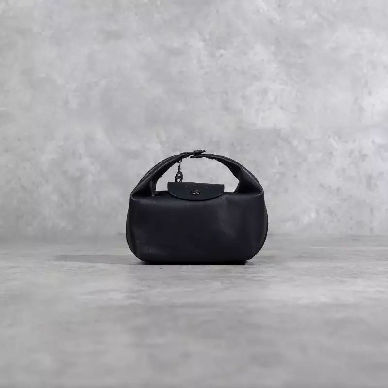 Tas LONGCHAMP LE PLIAGE XTRA COWHIDE LEATHER BLACK TOP HANDLE BAG 100% ORIGINAL