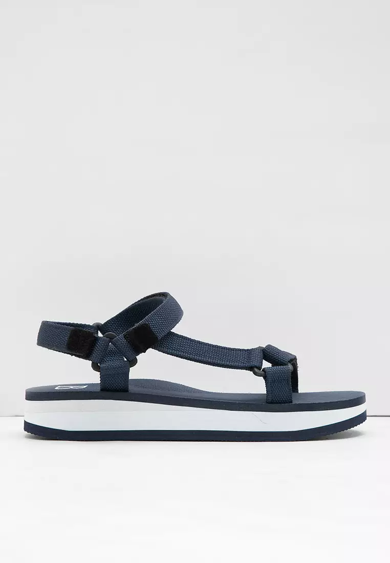 Sophie Sacha Febria Eva Sandals Navy