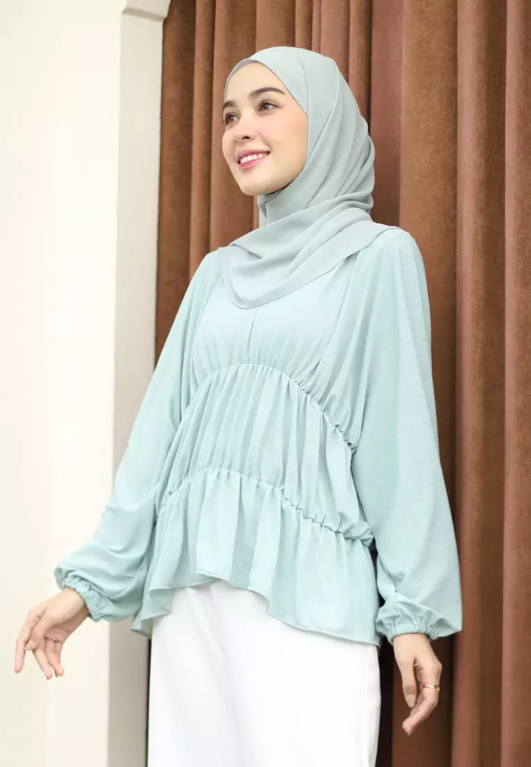 Kenura Blouse Green Pastel