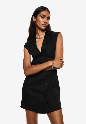 Mango Linen-Blend Shirt Dress 2023 | Buy Mango Online | ZALORA Hong Kong