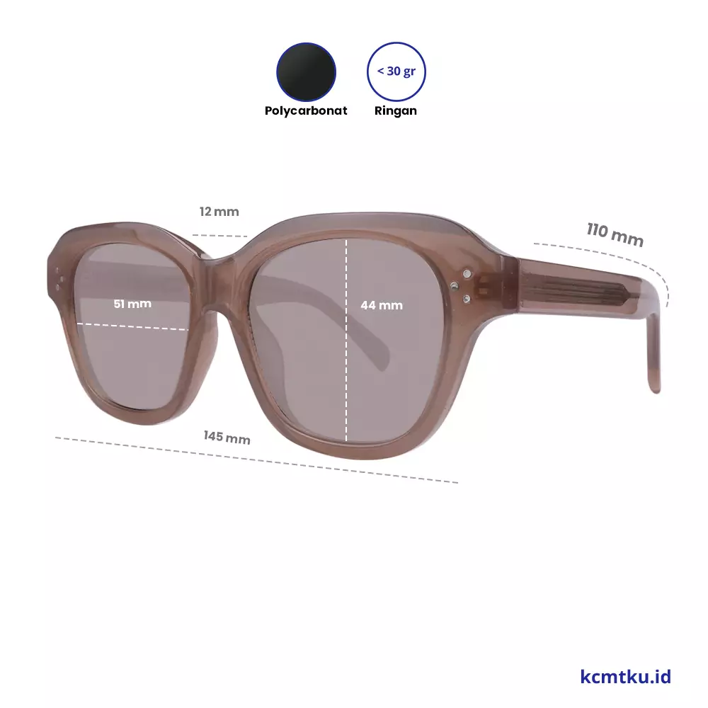 Biggy Eyewear Sunglasses Anti UV -Deep Brown