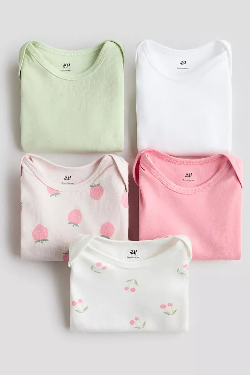 5-pack cotton bodysuits