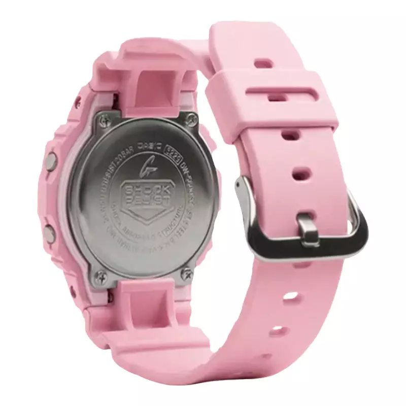 Jam Tangan Unisex Casio G-Shock DW-5600SC-4JF Spring Color Digital Pink Dial Pink Resin Band (JDM)
