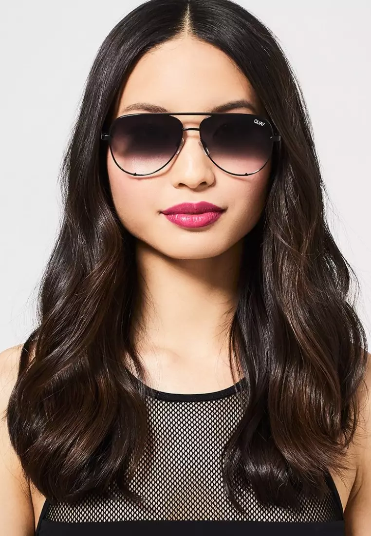 High Key Large Sunglasses - Black/Fade
