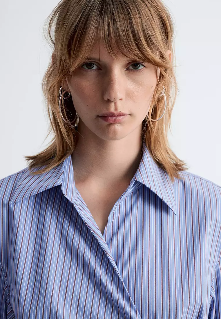 Wrap Shirt Mini Dress