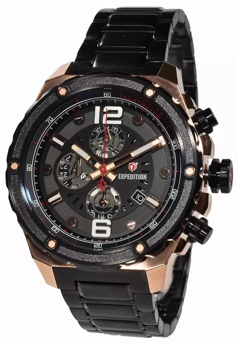 Expedition - Jam Tangan Pria - Rosegold - Stainless Steel -  6732MCBBRBA
