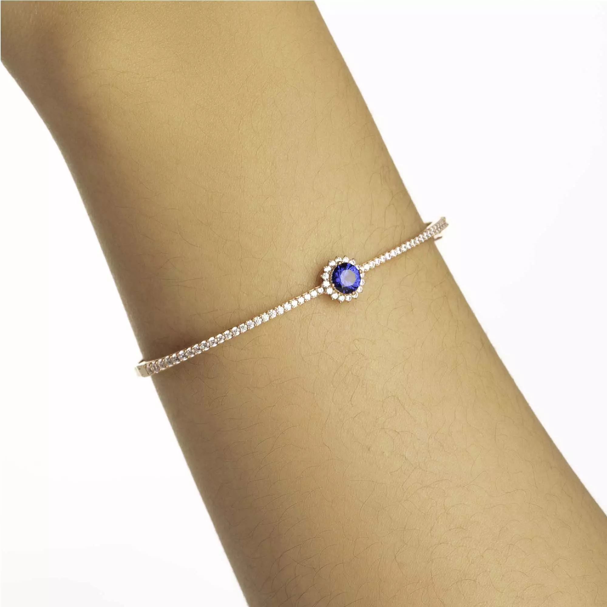 Gelang Emas 7k - Laina Gold Bangle - Moonveil Collection - Juene Jewelry