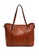A FRENZ brown Women's Vintage Style PU Leather Work Tote Large Shoulder Bag FAE91AC443ED23GS_4