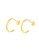 CELOVIS gold CELOVIS - Quincey Curb Link Chain Hoop Earring in Gold BD2D5AC43292DEGS_1