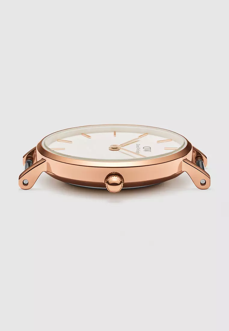 Petite Dover 28mm Watch White dial Nato strap Rose Gold Female watch Ladies watch Watch for women DW