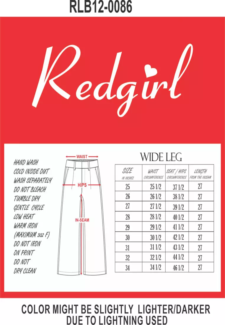 Wide Leg Trouser Pants Ladies