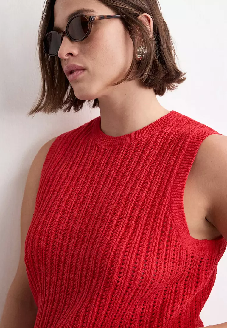 Openwork Knit Top