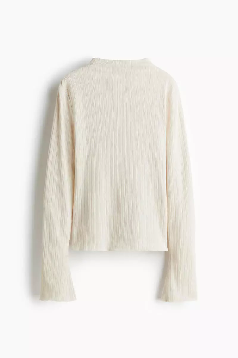 Ribbed turtleneck top