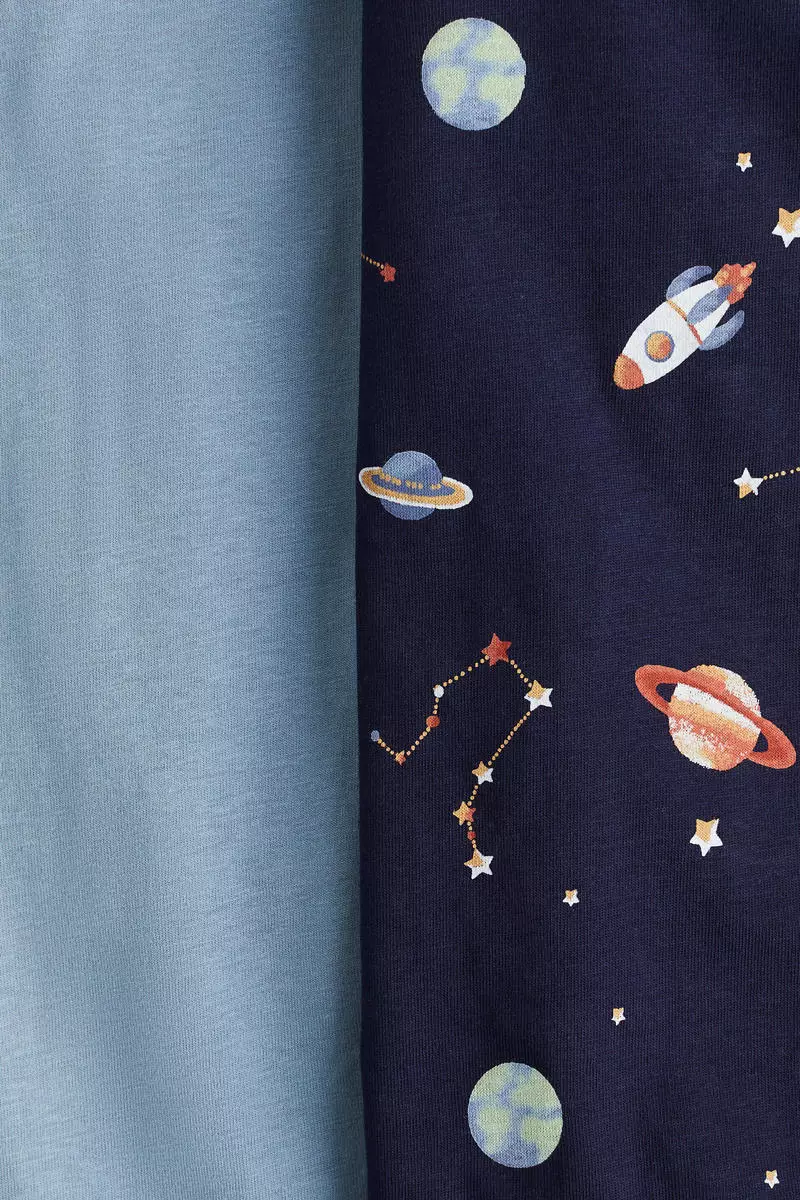 2-pack cotton sleepsuits