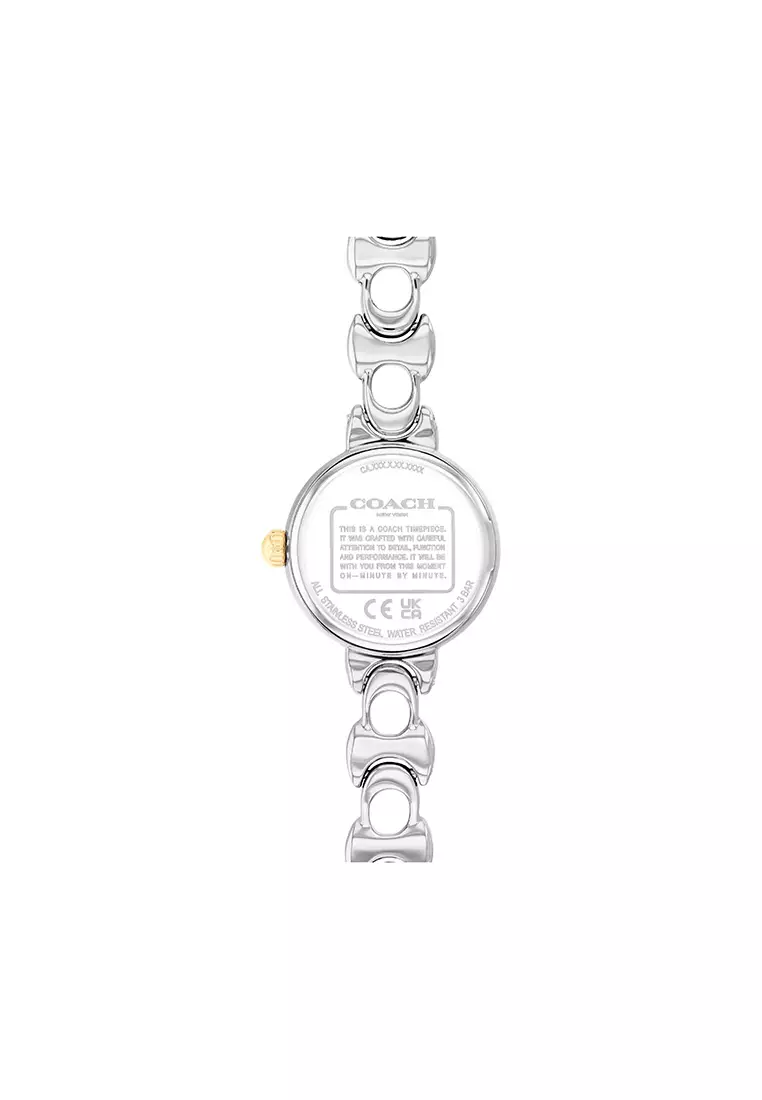 IRIS Women's Watch STAINLESS STEEL & IONIC PLATED THIN GOLD STEEL Strap - White Dial 14504653