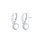 Glamorousky white 925 Sterling Silver Simple Elegant Geometric Circle Imitation Pearl Stud Earrings F5B2DAC8DDA029GS_2