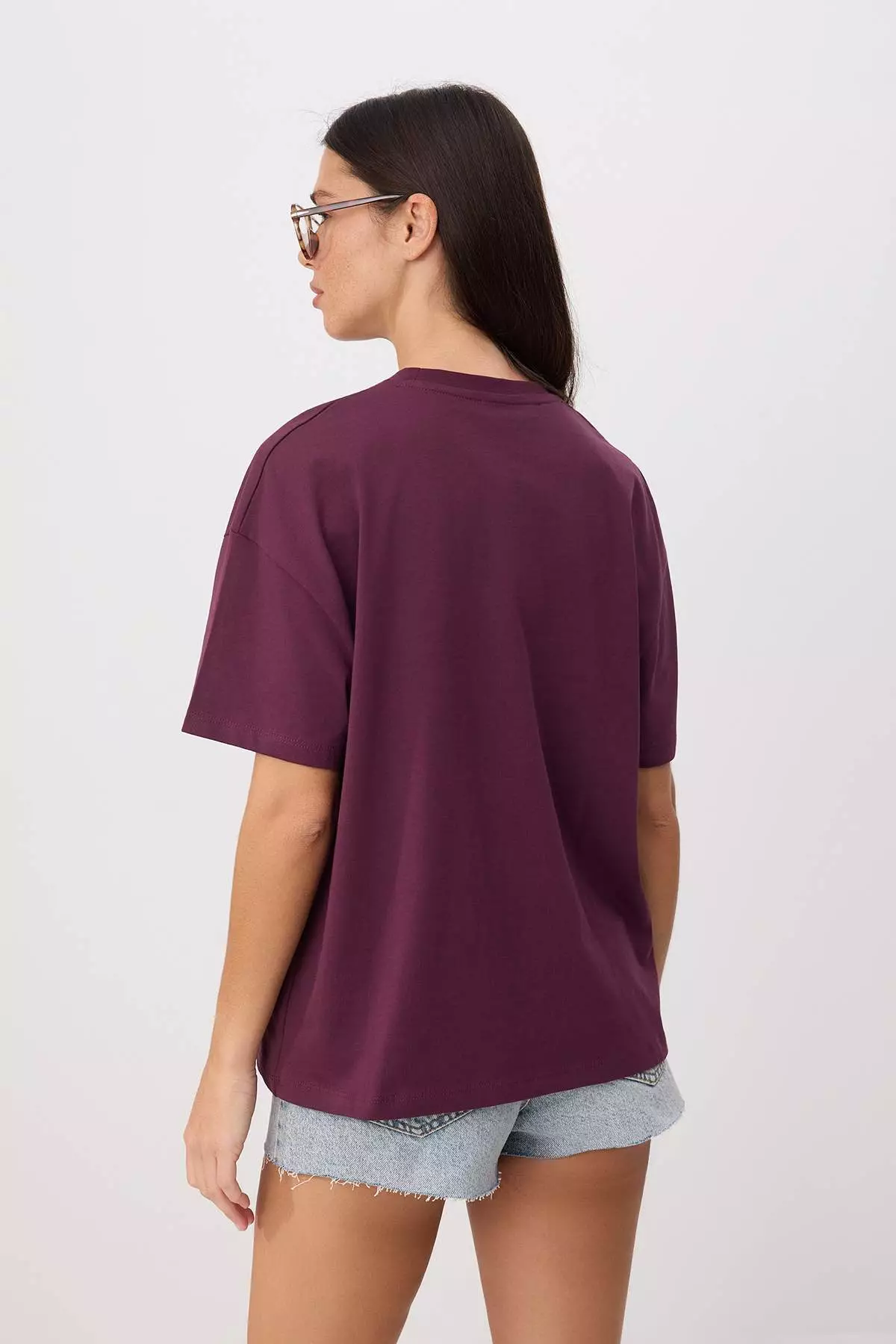Mürdüm Snoopy Licensed Relaxed/Casual Fit Short Sleeve Tok 100% Cotton Knitted T-Shirt Twoss26Ts00141
