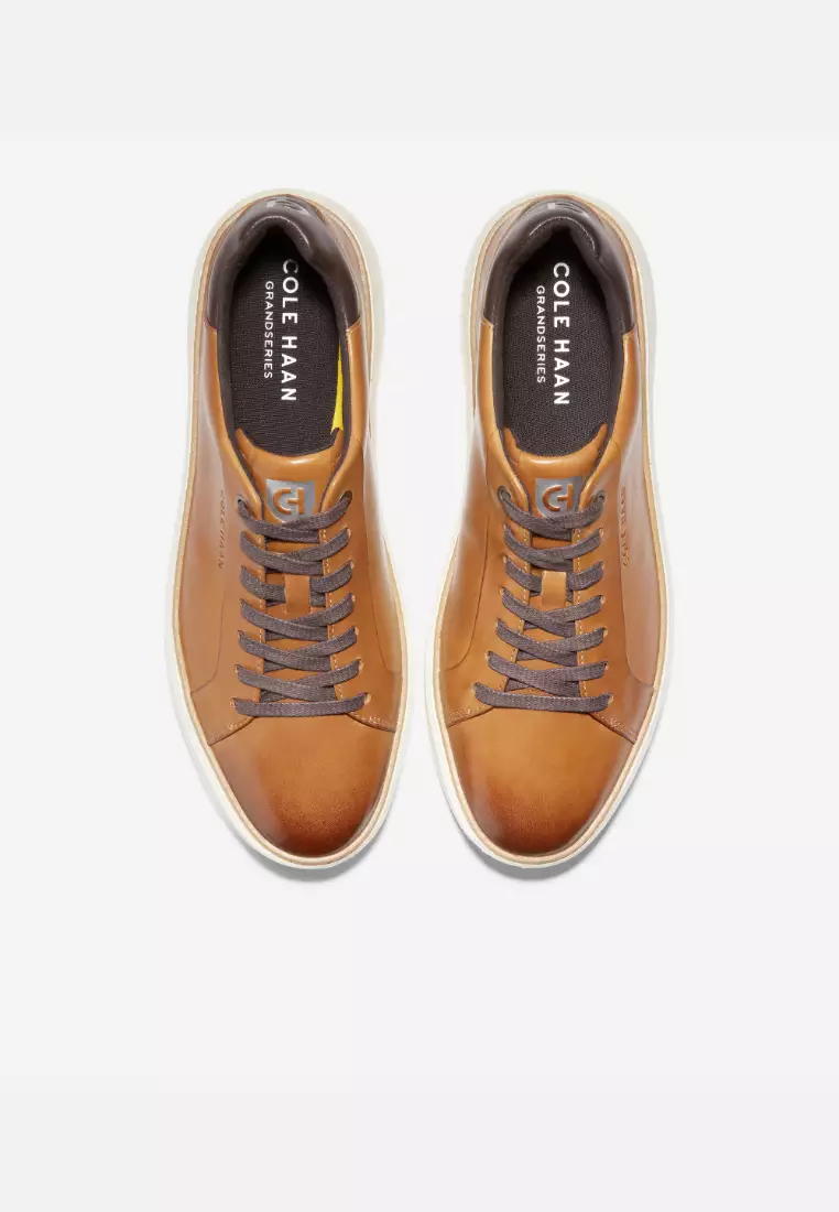 Cole Haan Man Grandpro Topspin Sneaker - Sepatu Pria (Coklat)