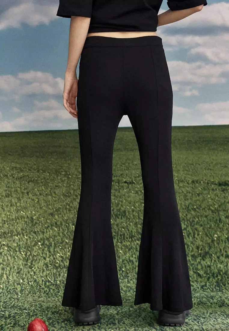 Flared Thin Material Cooling Slim Pants