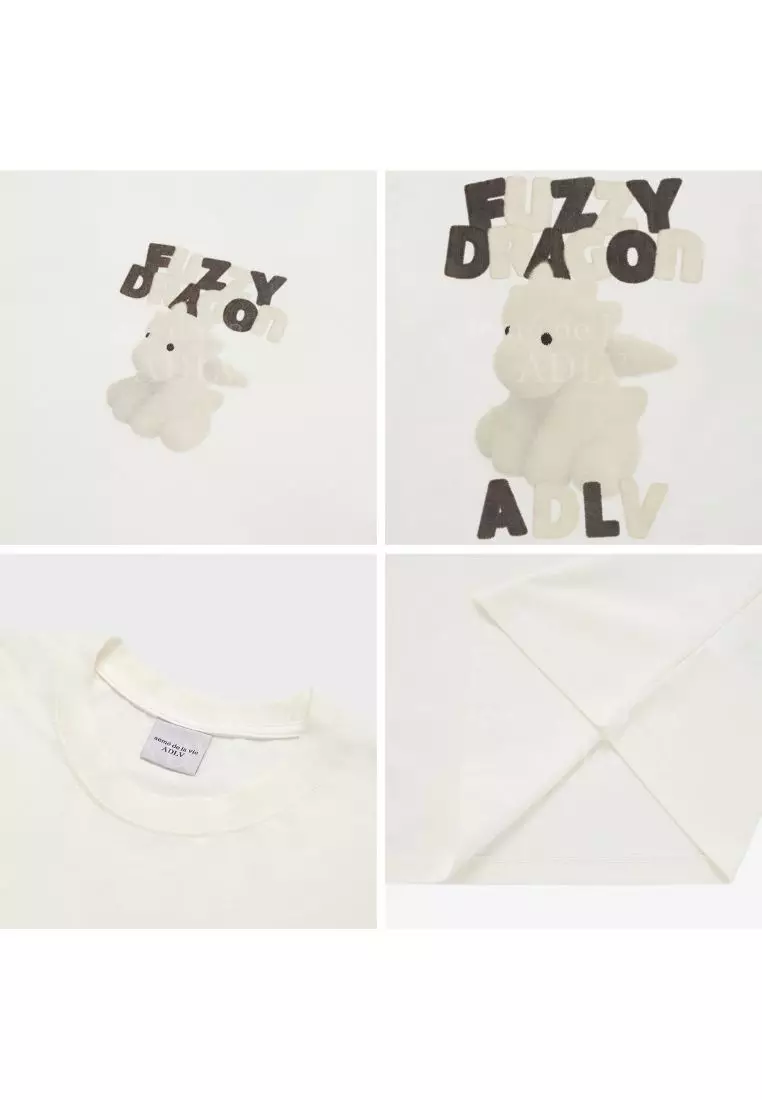 Jual Acme De La Vie Fuzzy Font Dragon Short Sleeve T-Shirt