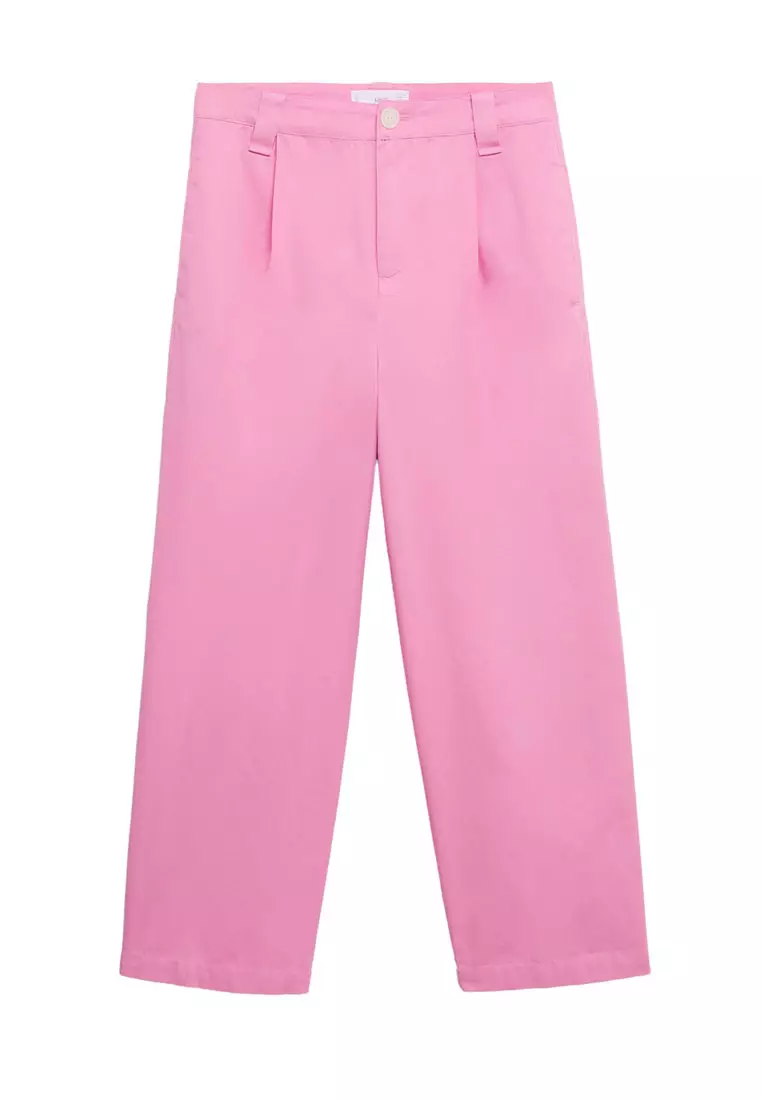 Cotton Pleated Trousers