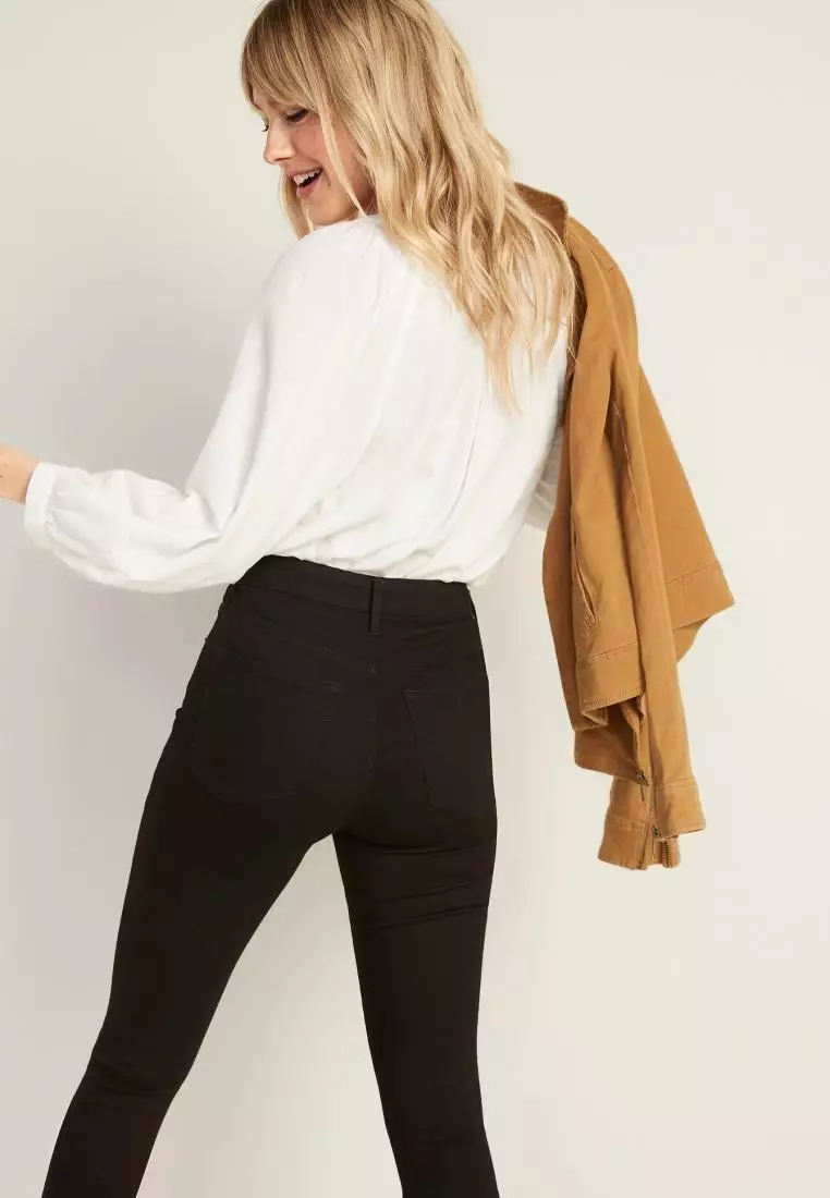 High-Waisted Rockstar Super-Skinny Jeans For Women