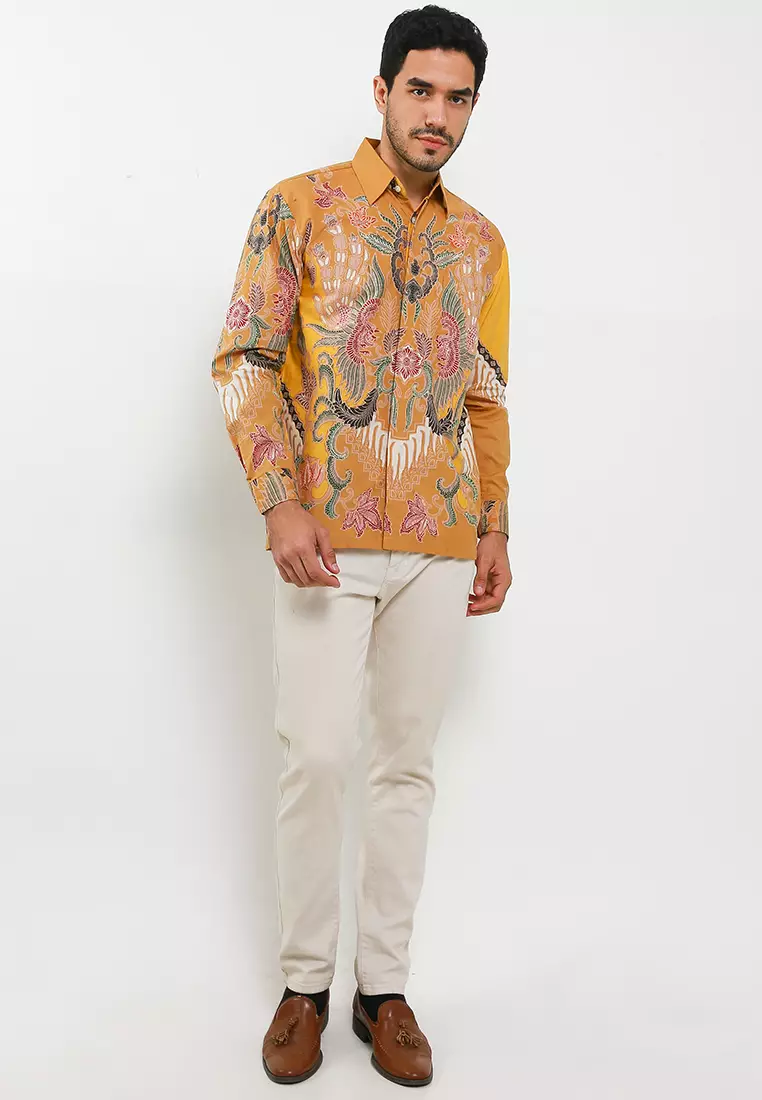 Jagaditaya Kemeja Batik Tulis Premium Pria Casual Modern Lengan Panjang