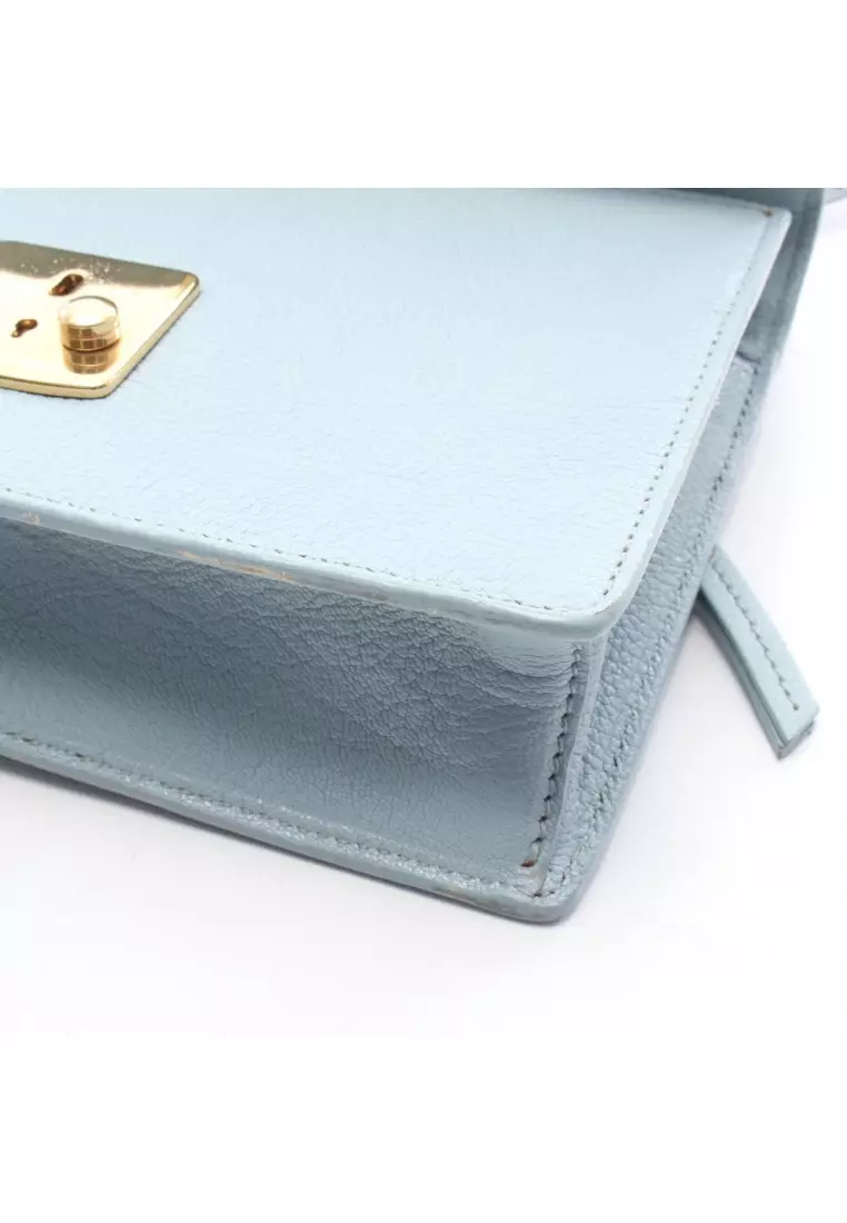 Buy Miu Miu Pre-Loved MIU MIU Madras Shoulder bag leather Light