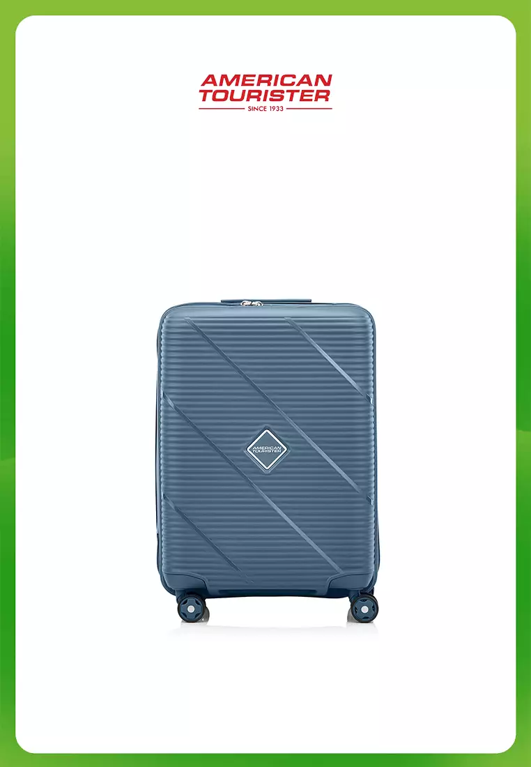 Bundle American Tourister Koper Ezylif Cabin Slate Blue + Ezylif Large Slate Blue