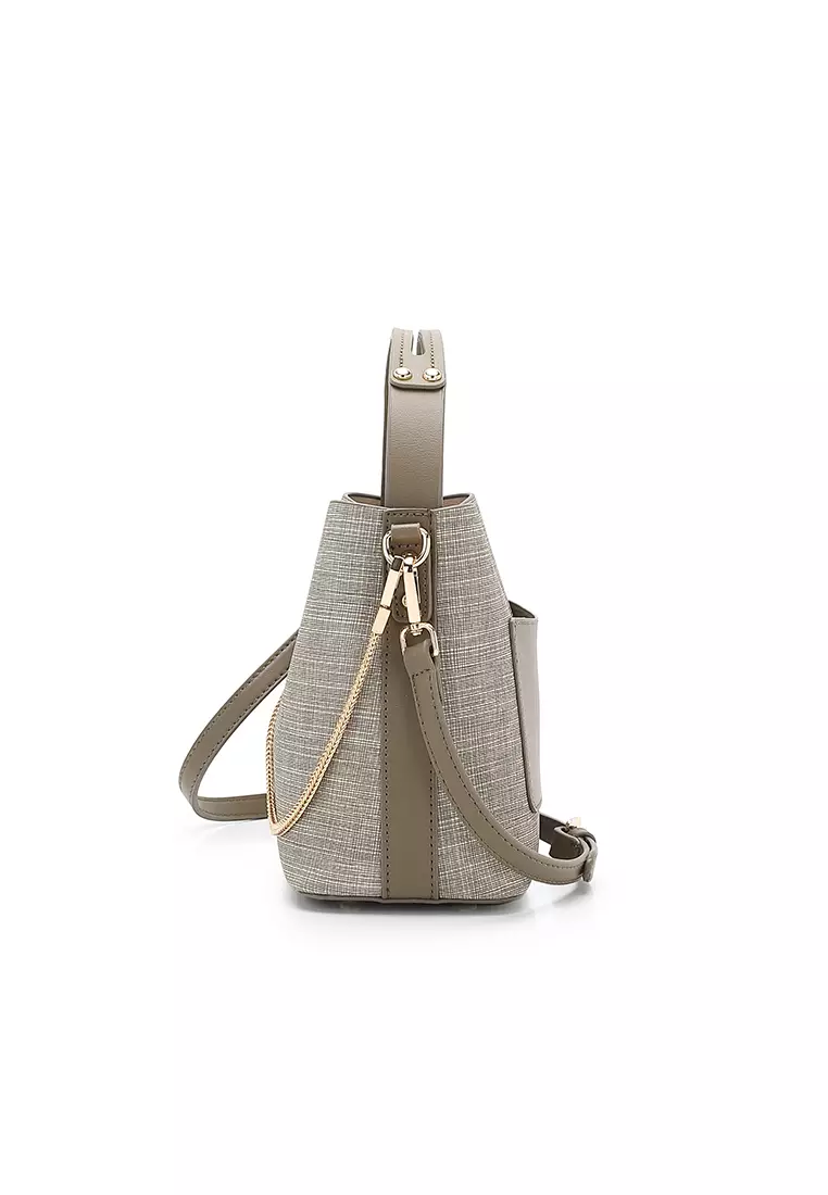 Women's Top Handle Bag / Sling Bag / Crossbody Bag - Fatigue