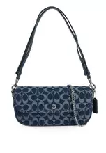 Coach Brook Flap Chain Bag In Signature Denim (ct) 2025