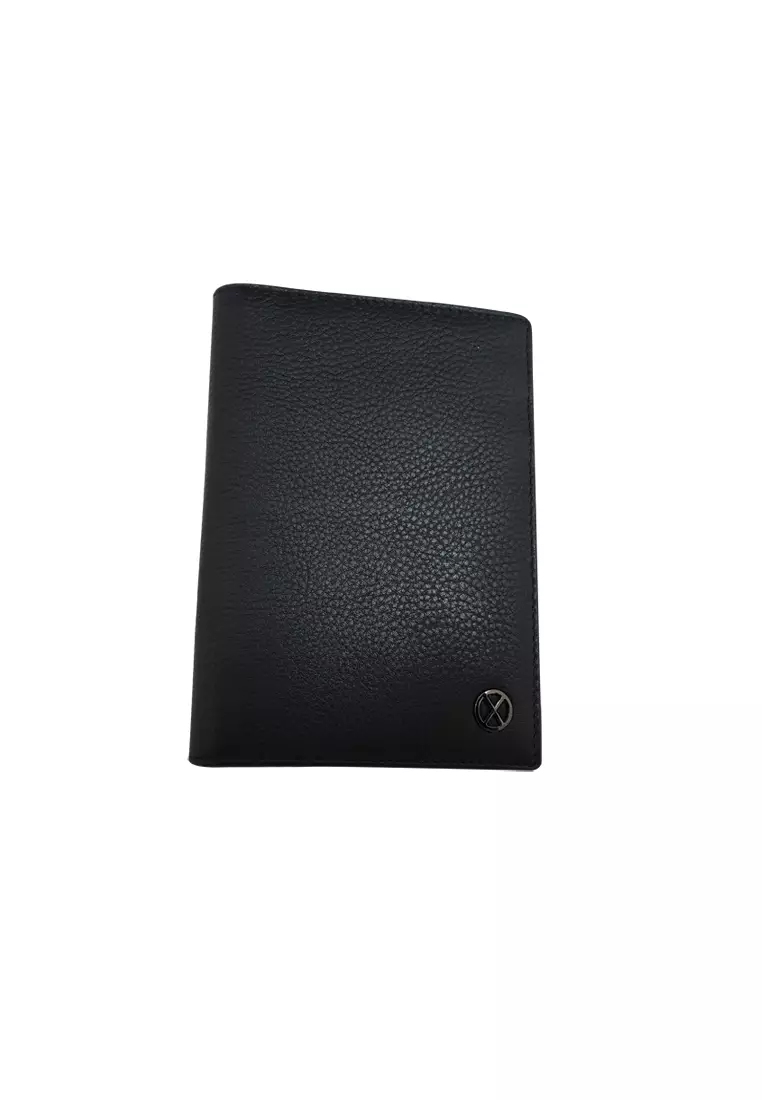 Black Passport Wallet Leather -Passport Holder Oxhide J0024