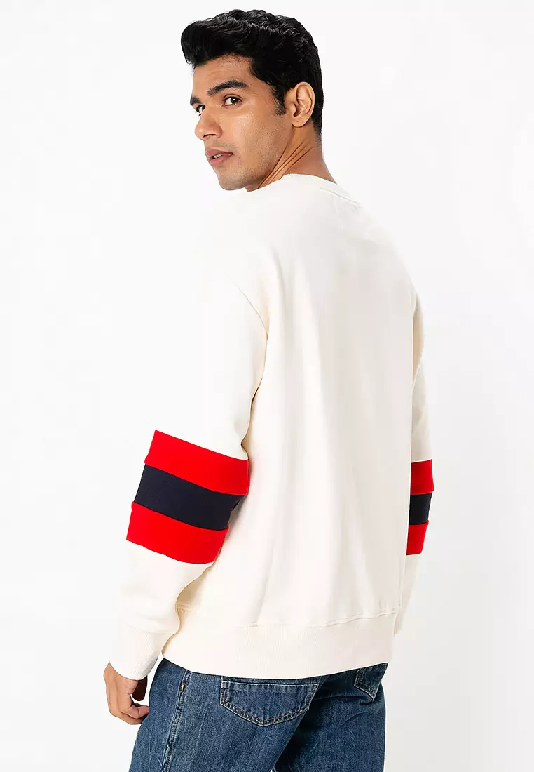 Colorblock Sleeves Sweatshirt