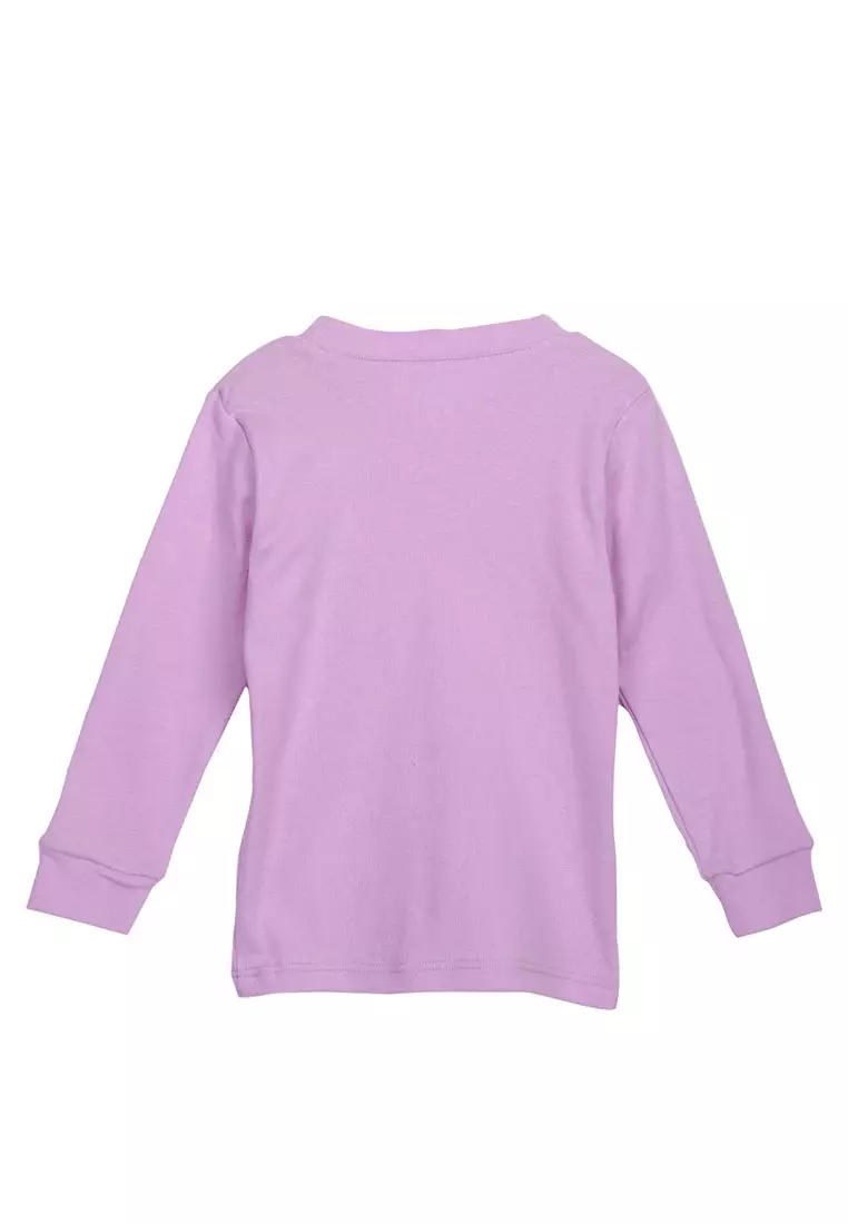 Move Two-Piece Long Sleeves Pajama Set For Girls