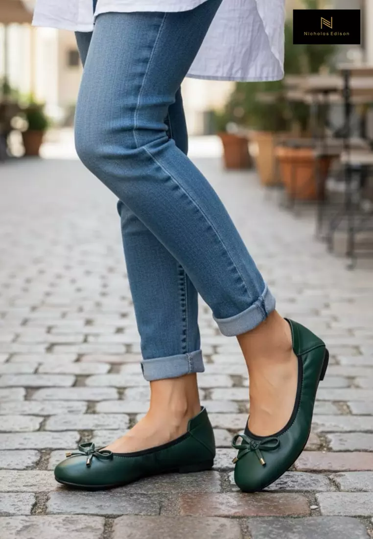Nicholas Edison Flat Rafa Dark Green