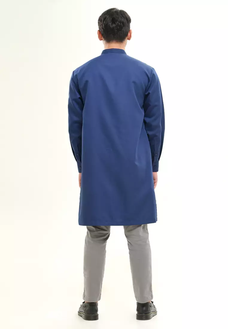 Rabbani - Jubah Koko Lengan Panjang Ibrahim Exclusive Navy