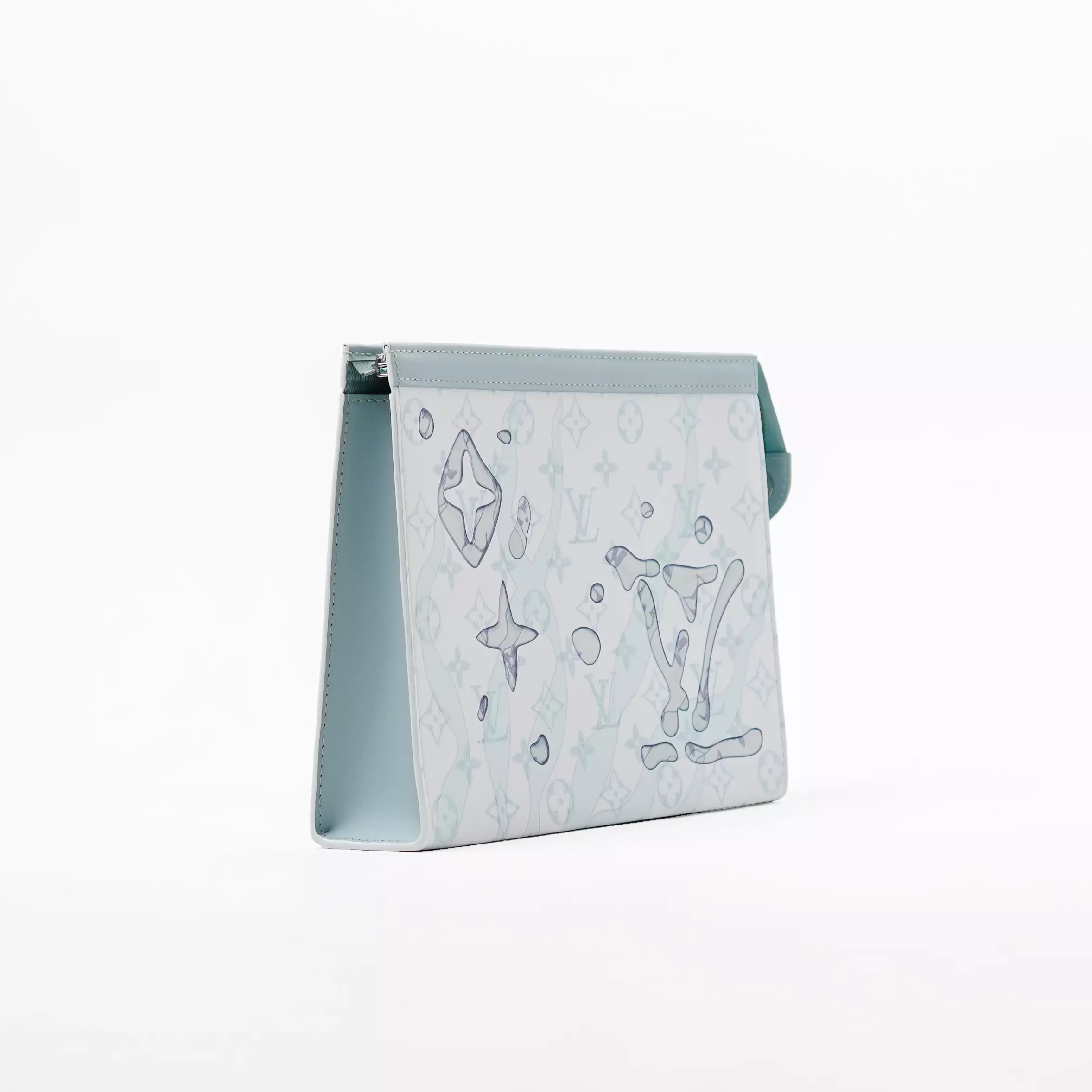 Tas LOUIS VUITTON LV AQUA BLUE POCHETTE CLUTCH 100% ORIGINAL