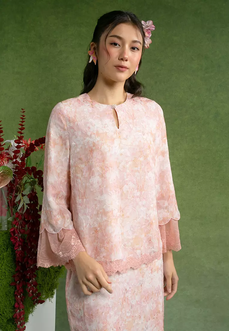 Darin Lace Top with Skirt Set