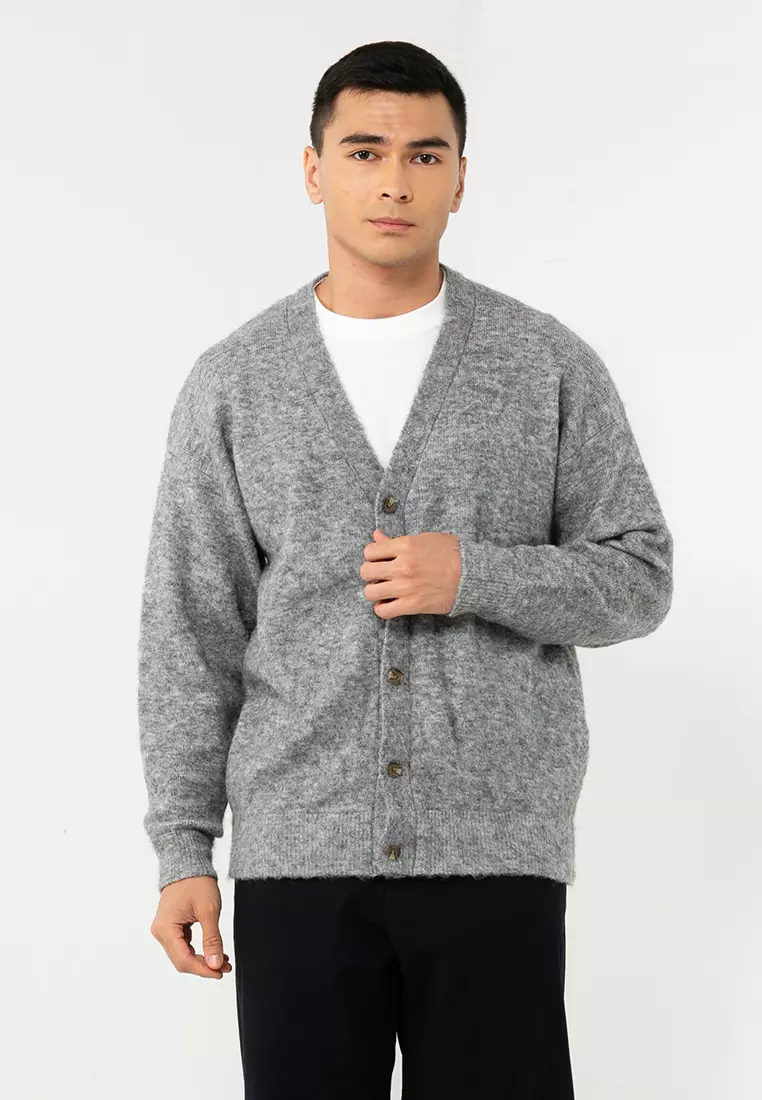 Shaggy shop grey cardigan