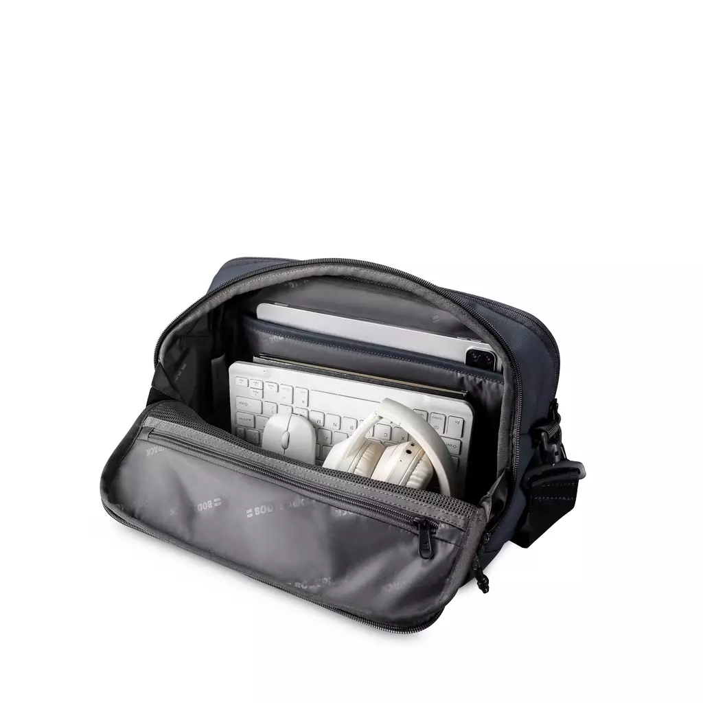 Milition 1.0 Laptop Shoulder Bag 13-Inch Tas Selempang Kerja Kuliah Sekolah Durable Tahan Air - Navy