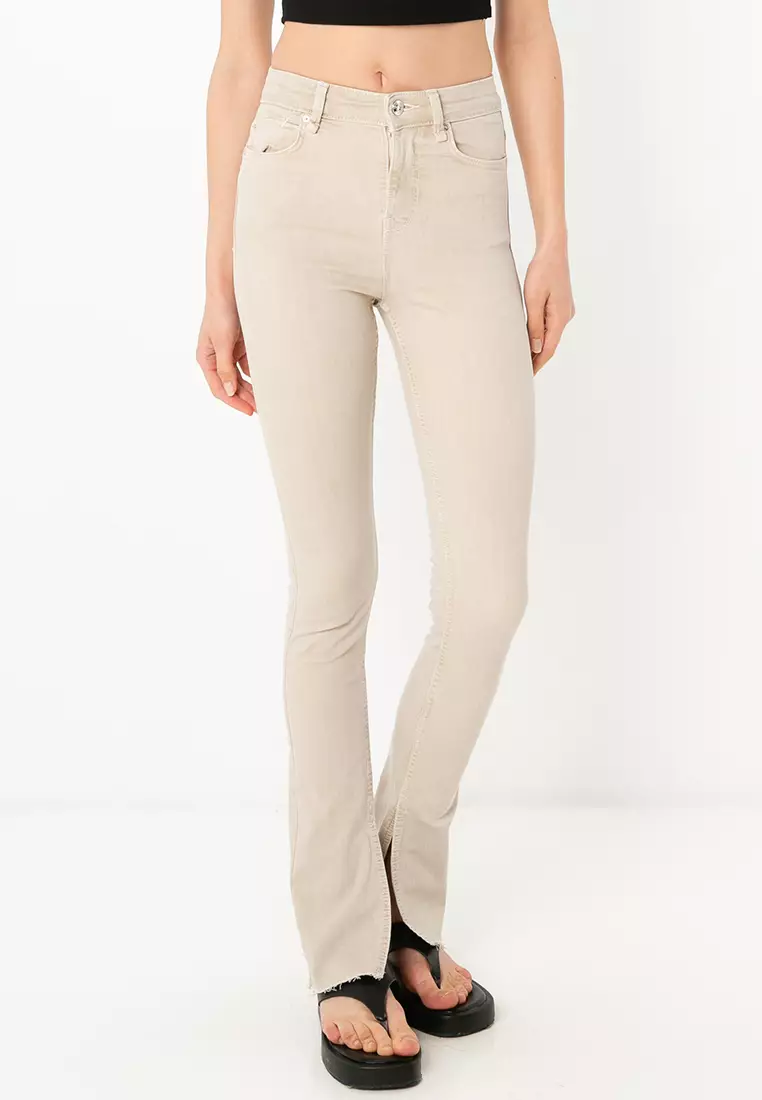Comfort Mom Jean Mom Beige Bershka Hotel Kalinga Jeans Mom Rotos