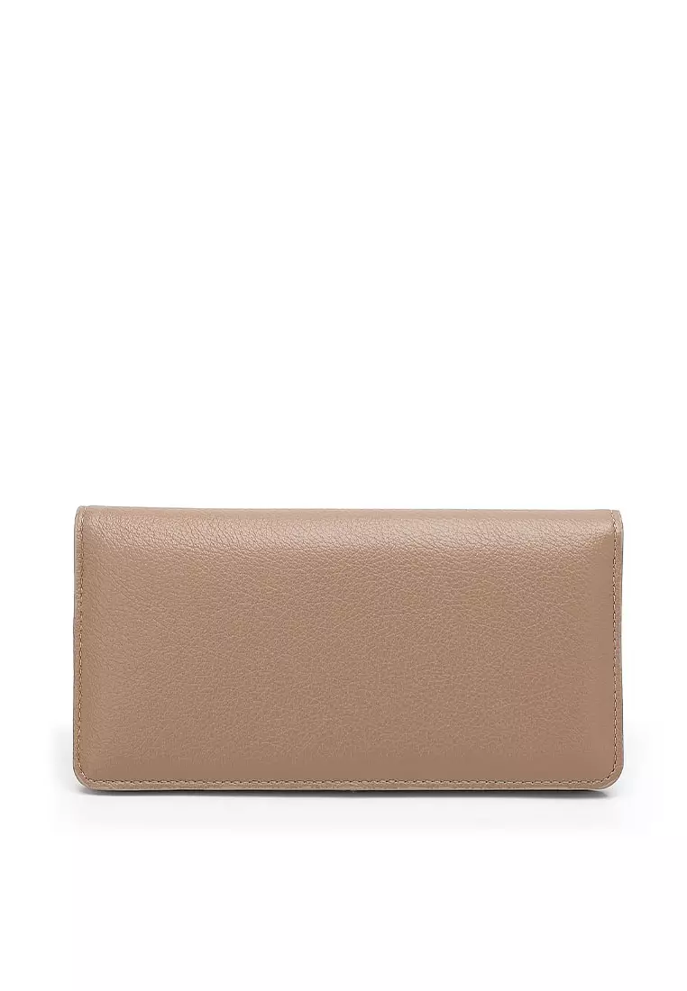 2 In 1 Long Purser with Coin Purse - Khaki