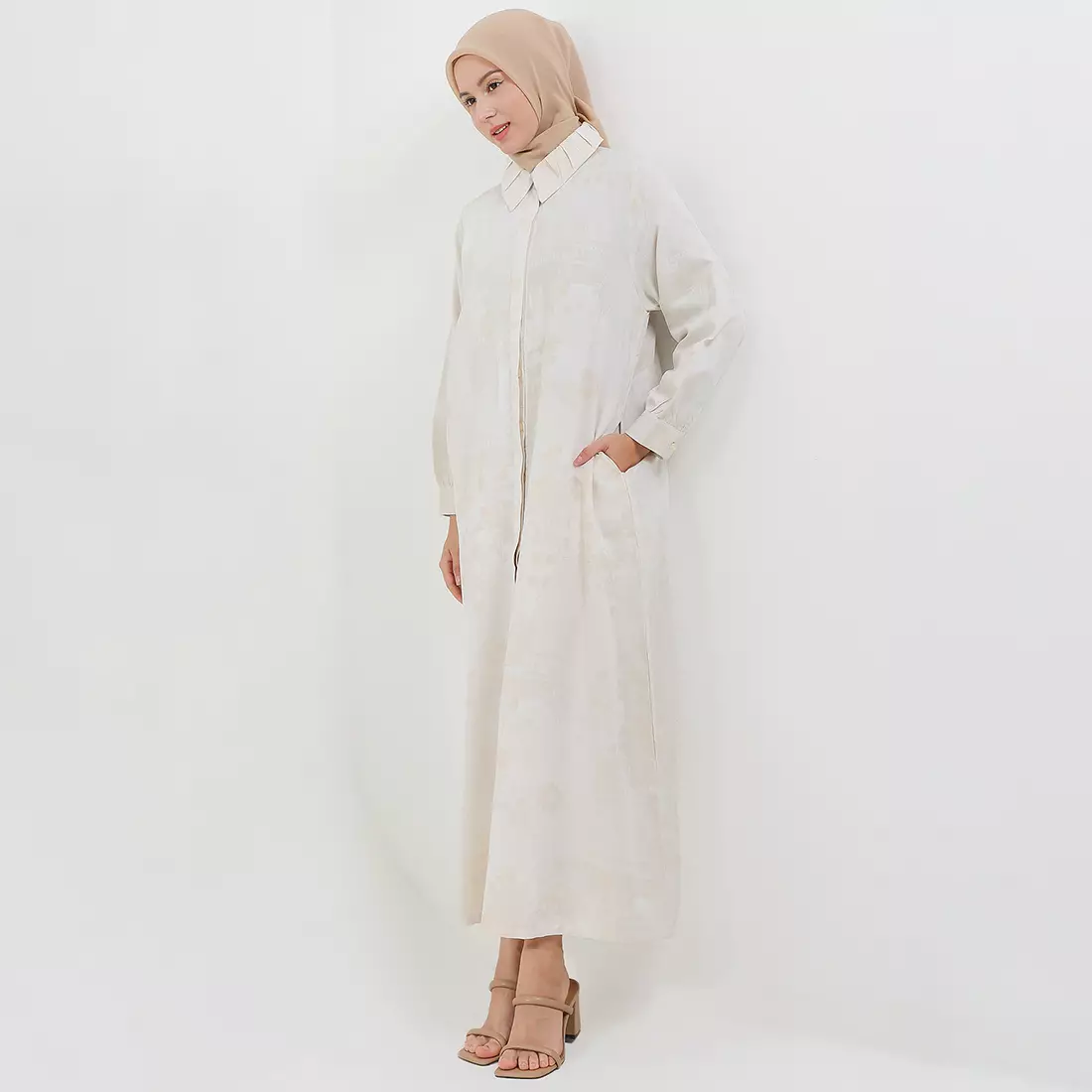 MFMW Waheeda Dress Gamis Cream